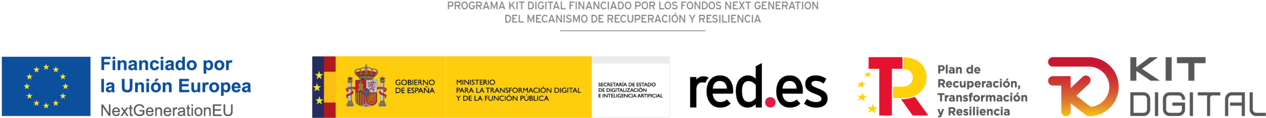 Financiado por la Unión Europea – NextGenerationEU. Plan de Recuperación, Transformación y Resiliencia. Programa Kit Digital.
